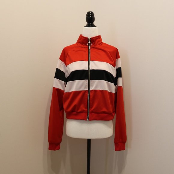 Cropped Colour Block Jacket - Picture 15 of 15